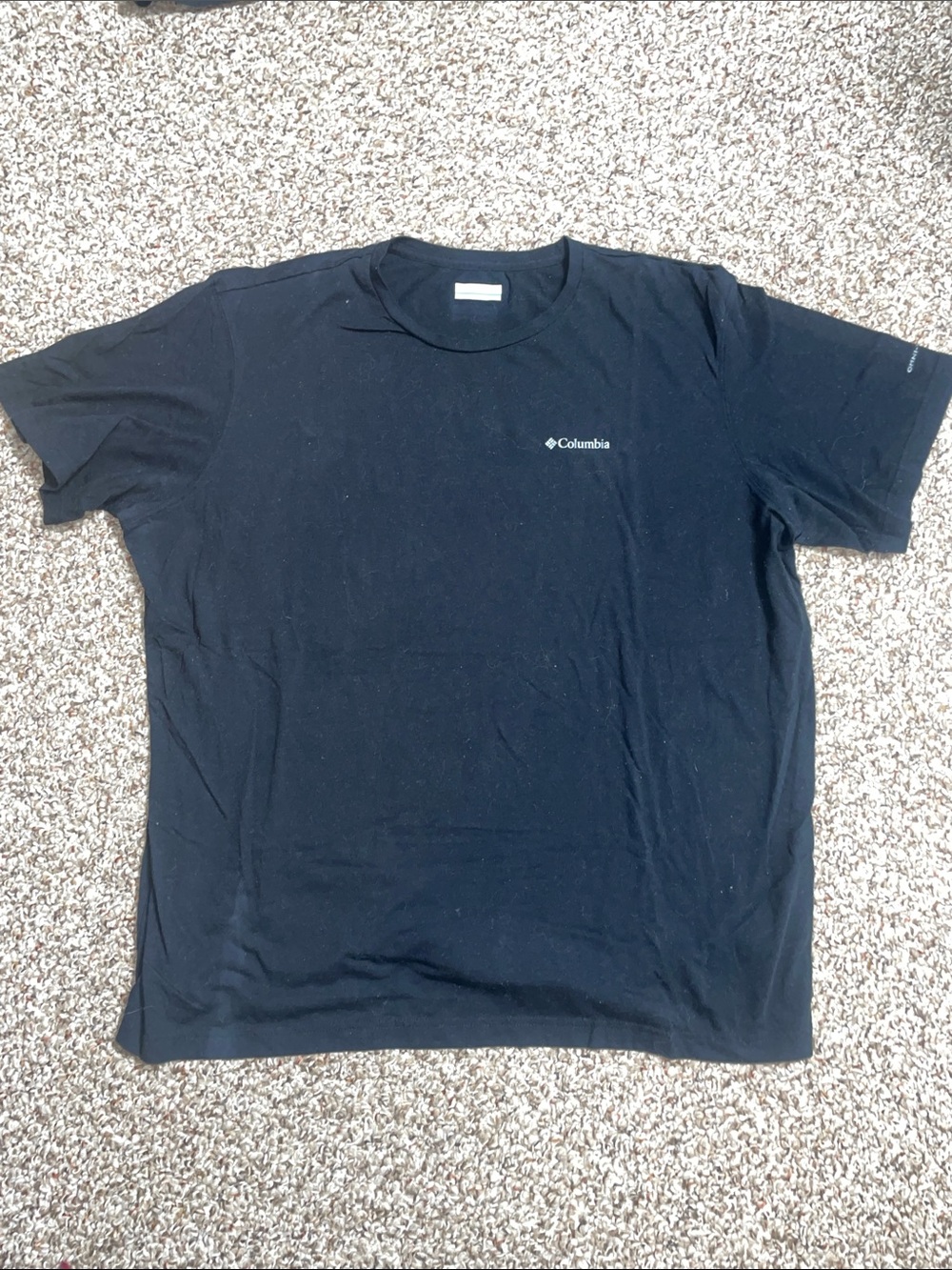 Columbia Men’s Black Crewneck Short-Sleeve Logo Tee